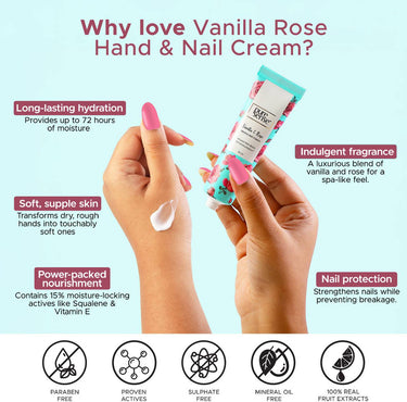 PureSense Vanilla & Rose Hand and Nail Cream 30ml